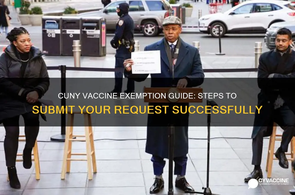 how to submit a vaccine excepmtino to cuny