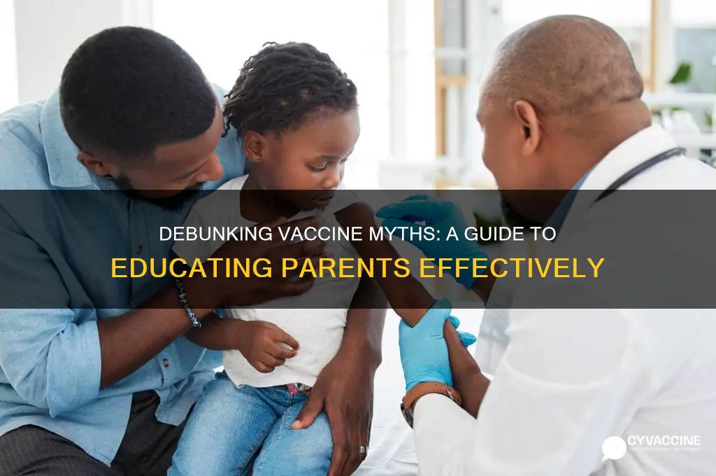 how to teach parent about myth of vaccines