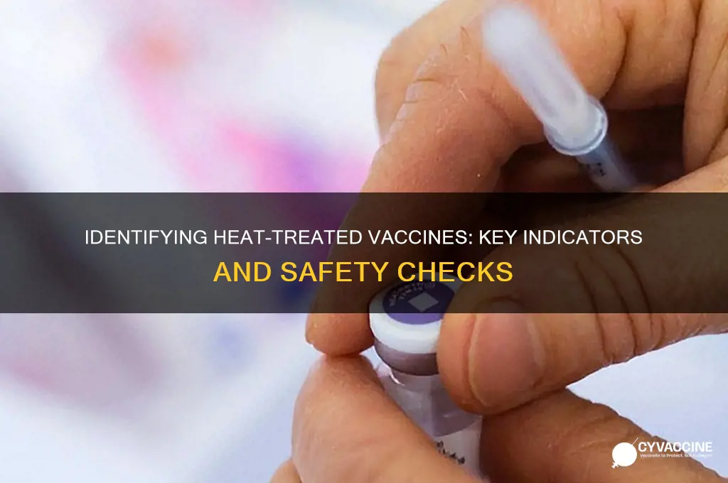 how to tell if a vaccine is heat-treated