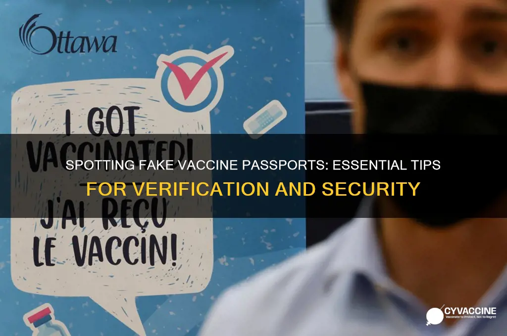 how to tell if a vaccine passport is fake