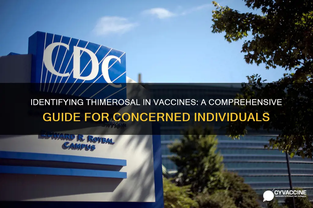 how to tell if you got a thimerosal vaccine