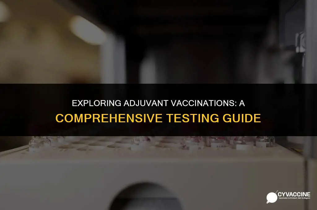 how to test an adjuvant vaccination
