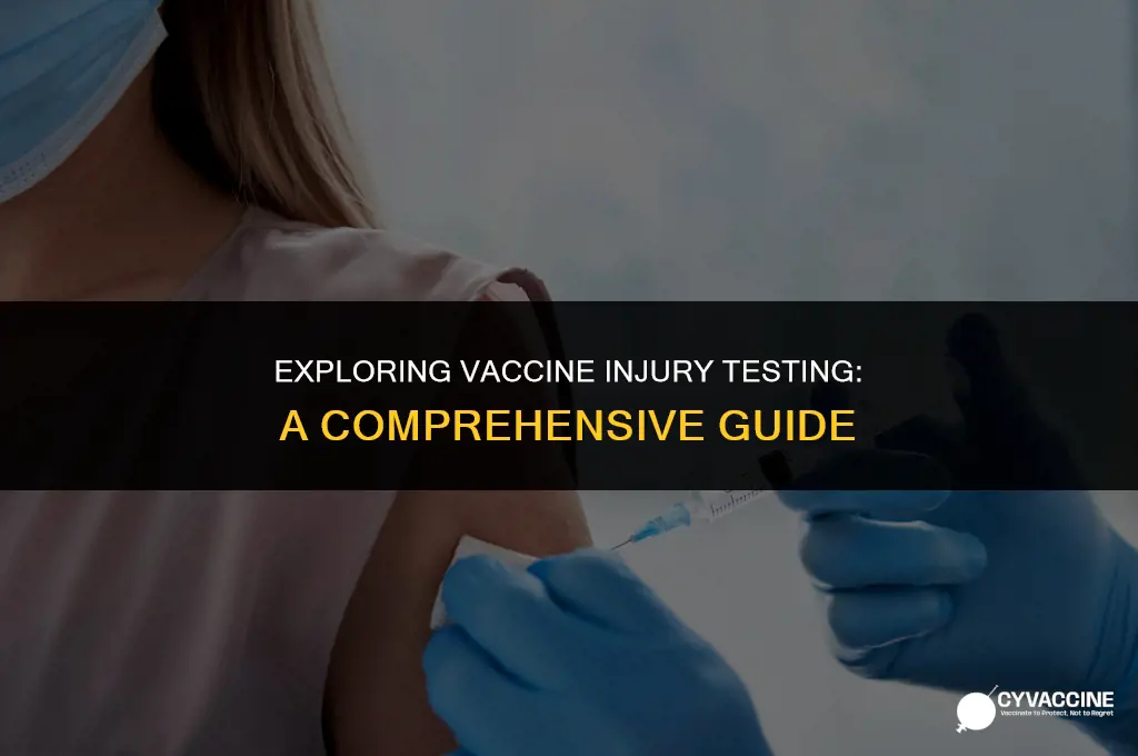 how to test for vaccine injury
