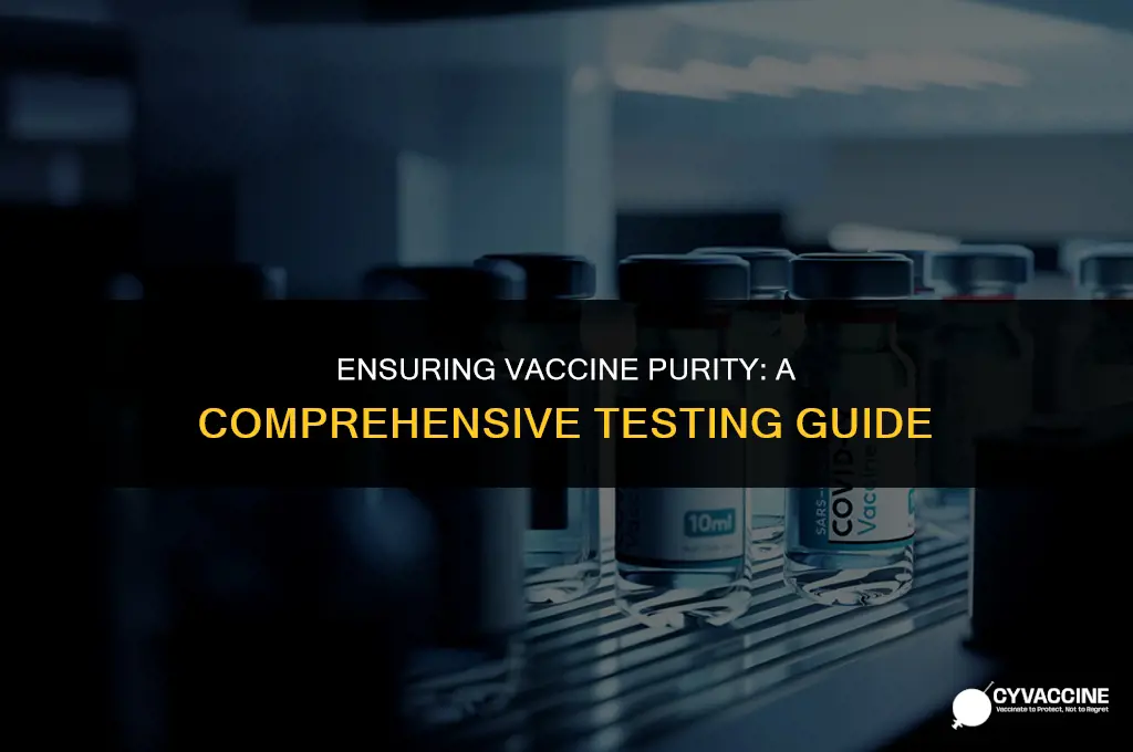 how to test puitiy of vaccines