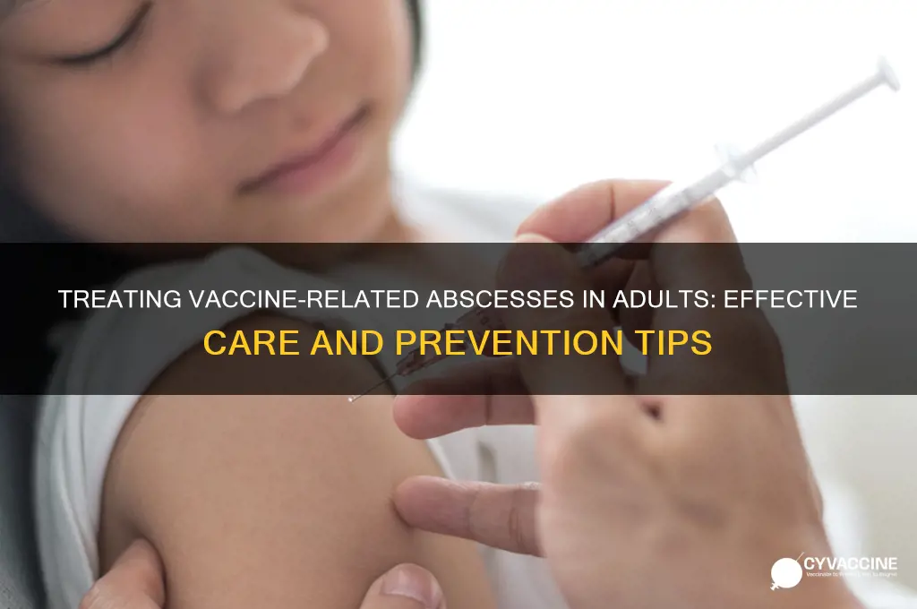 how to treat abscess from vaccine in adults