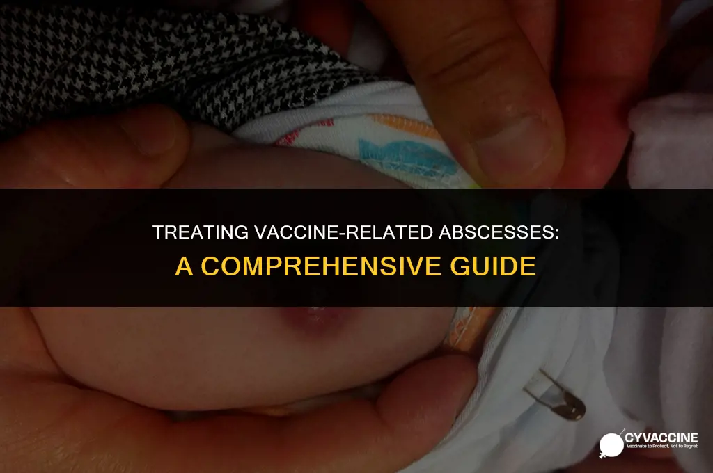 how to treat abscess from vaccine