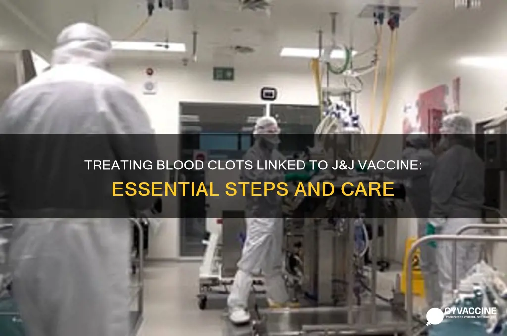 how to treat blood clots from j&j vaccine