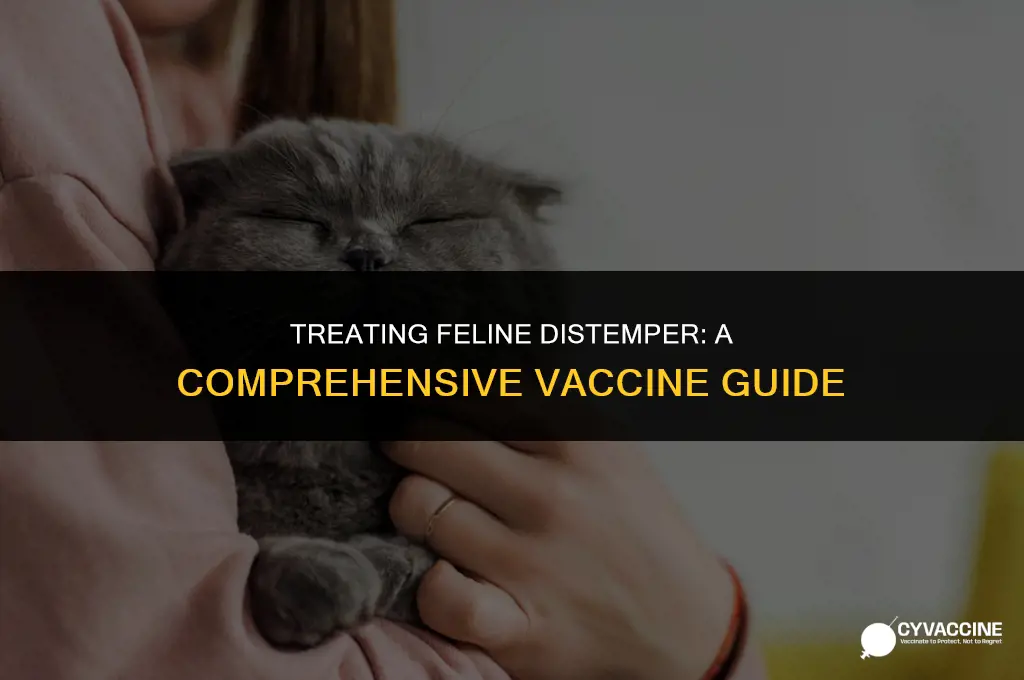 how to treat feline distemper vaccine