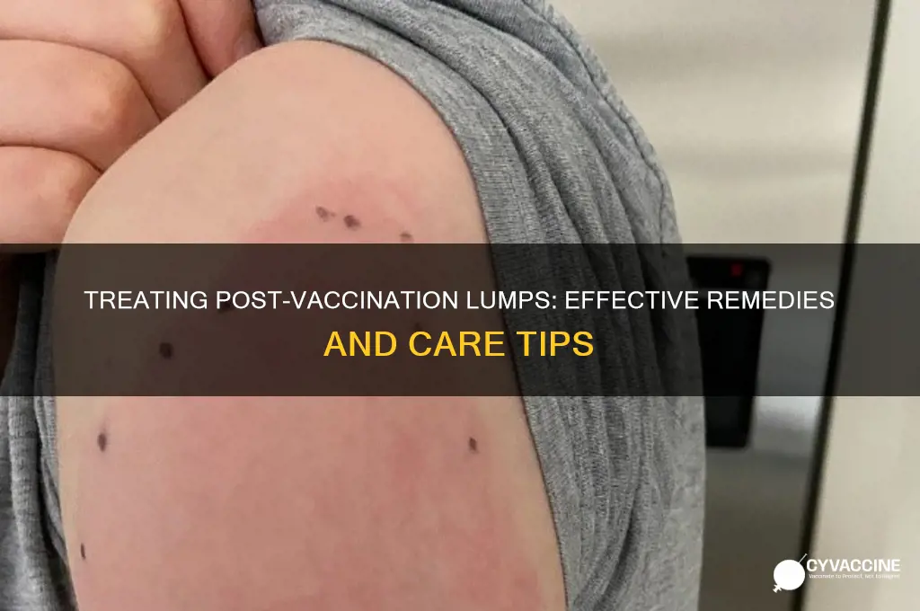 how to treat lump after vaccination