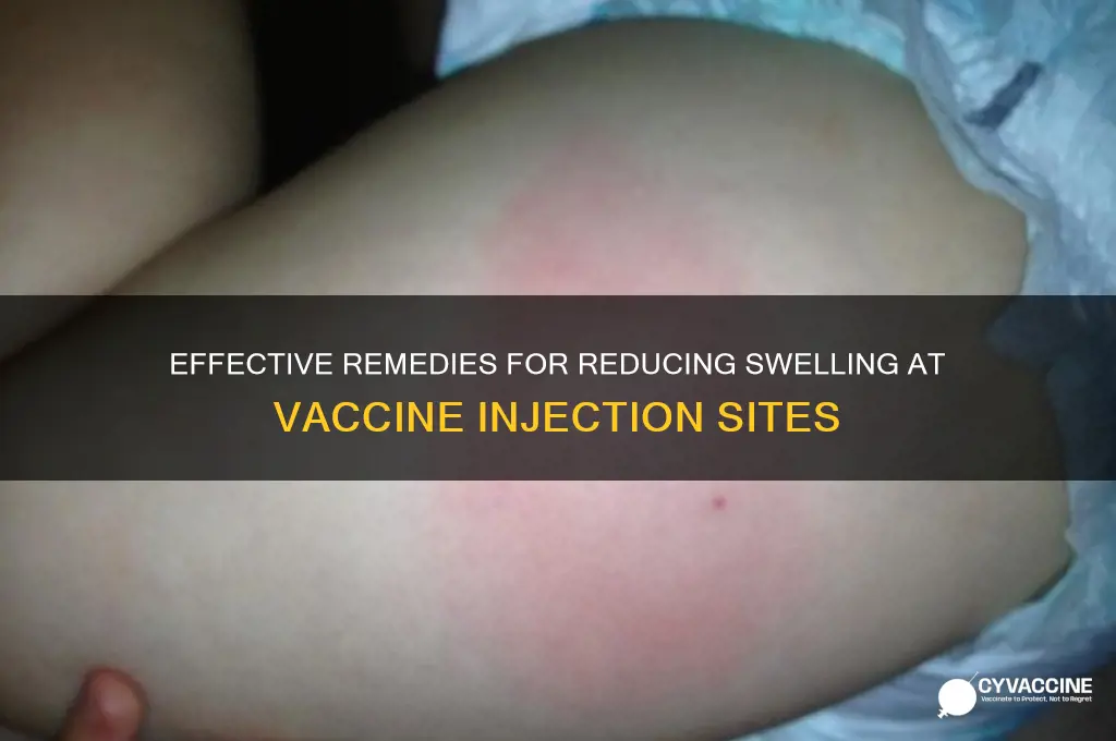 how to treat swelling at vaccine injection site