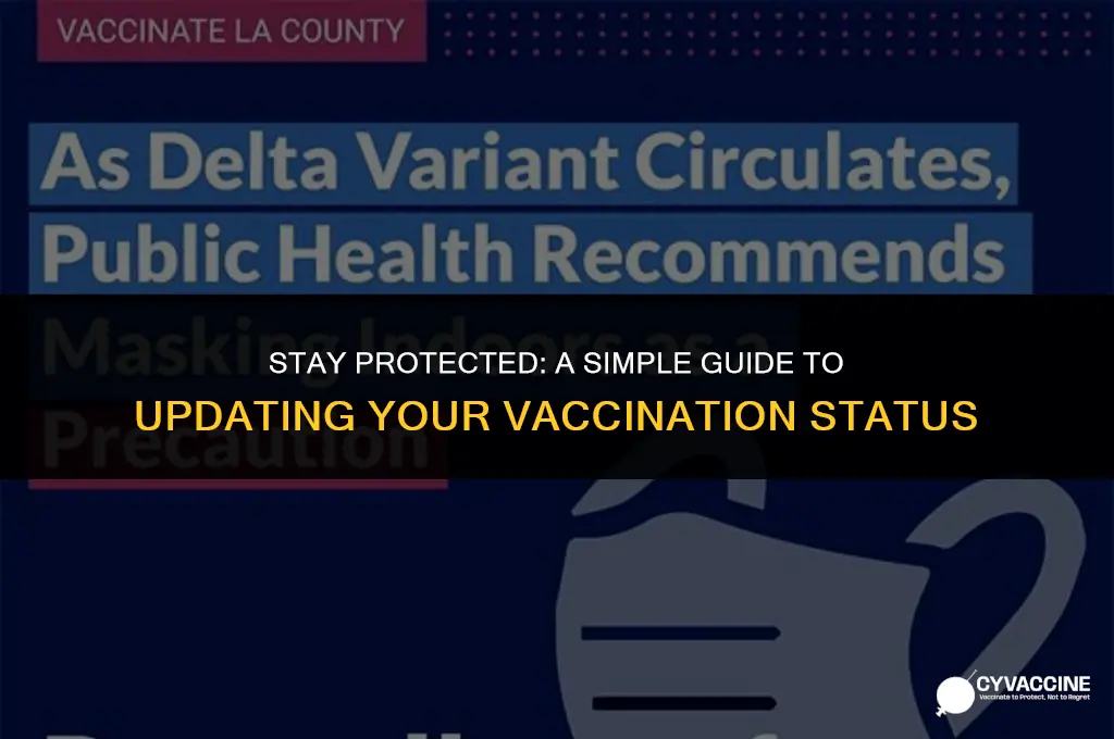 how to update my vaccination status