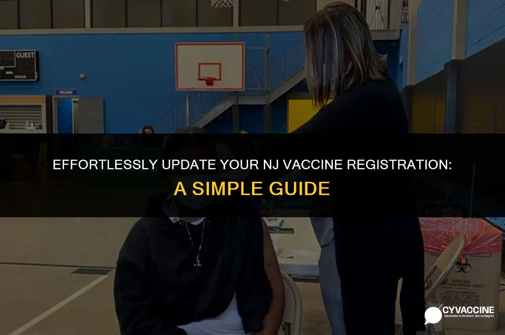 how to update nj vaccine registration