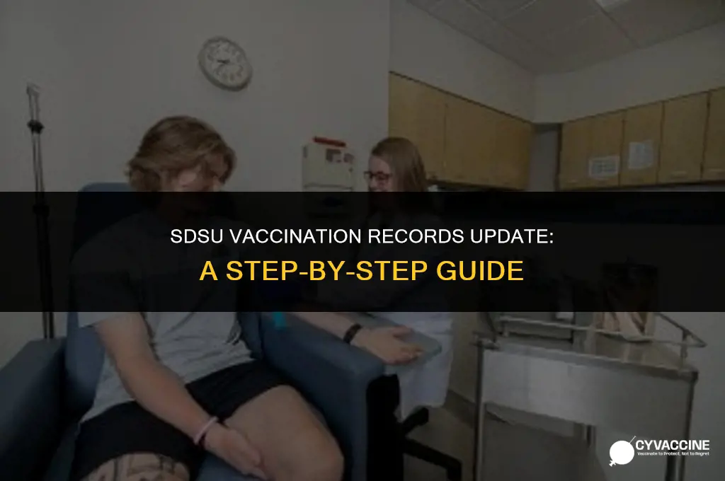 how to update sdsu vaccination records