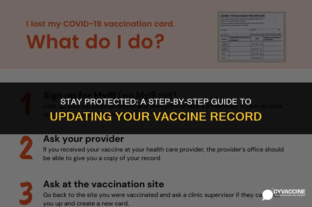 how to update your vaccine record