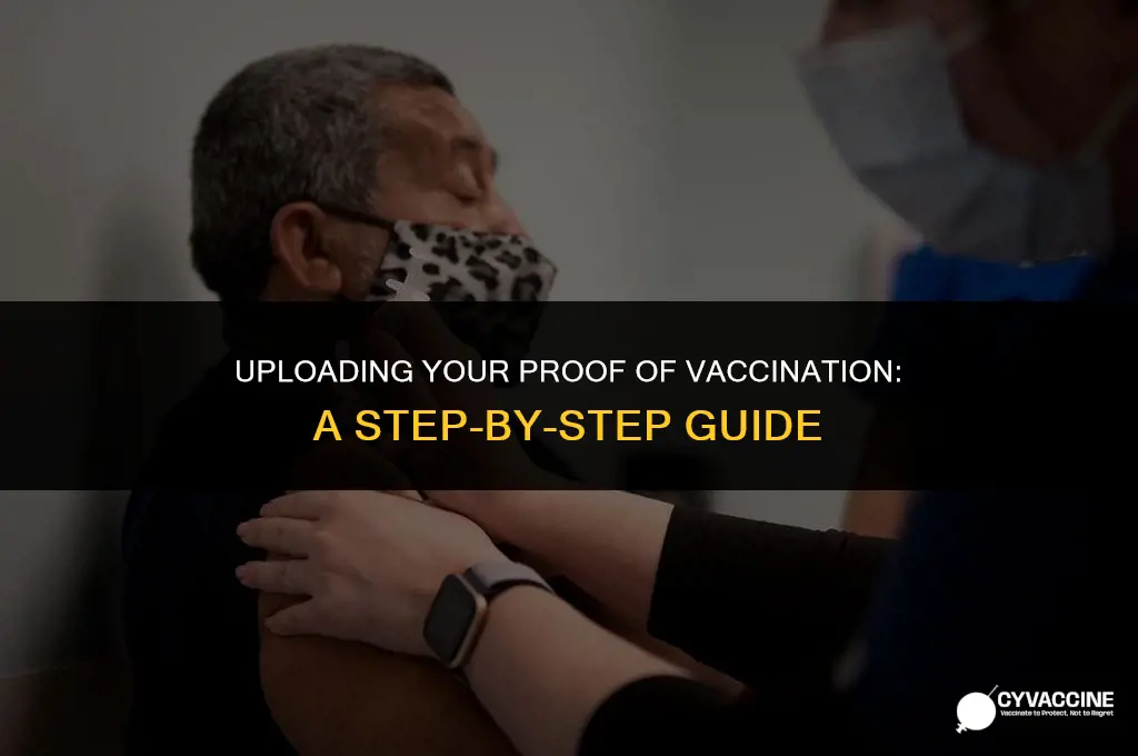 how to upload proof of vaccination