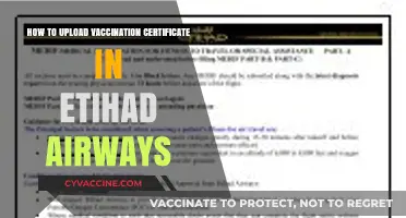 Upload Your Vaccination Certificate to Etihad Airways: A Quick Guide