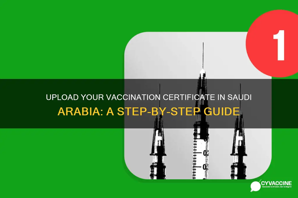 how to upload vaccination certificate in saudi arabia