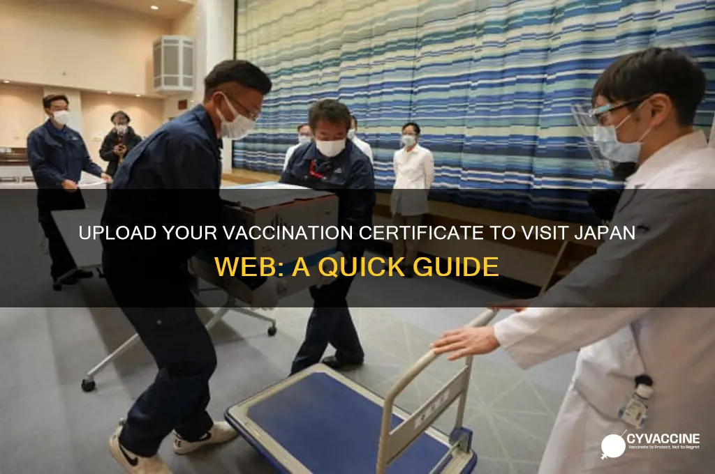how to upload vaccination certificate in visit japan web