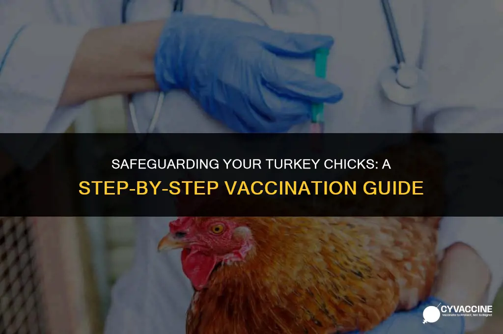 how to vaccinate a turkey chick
