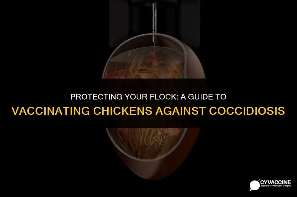 how to vaccinate chickens for coccidiosis