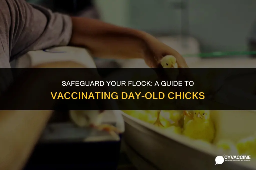 how to vaccinate day old chicks