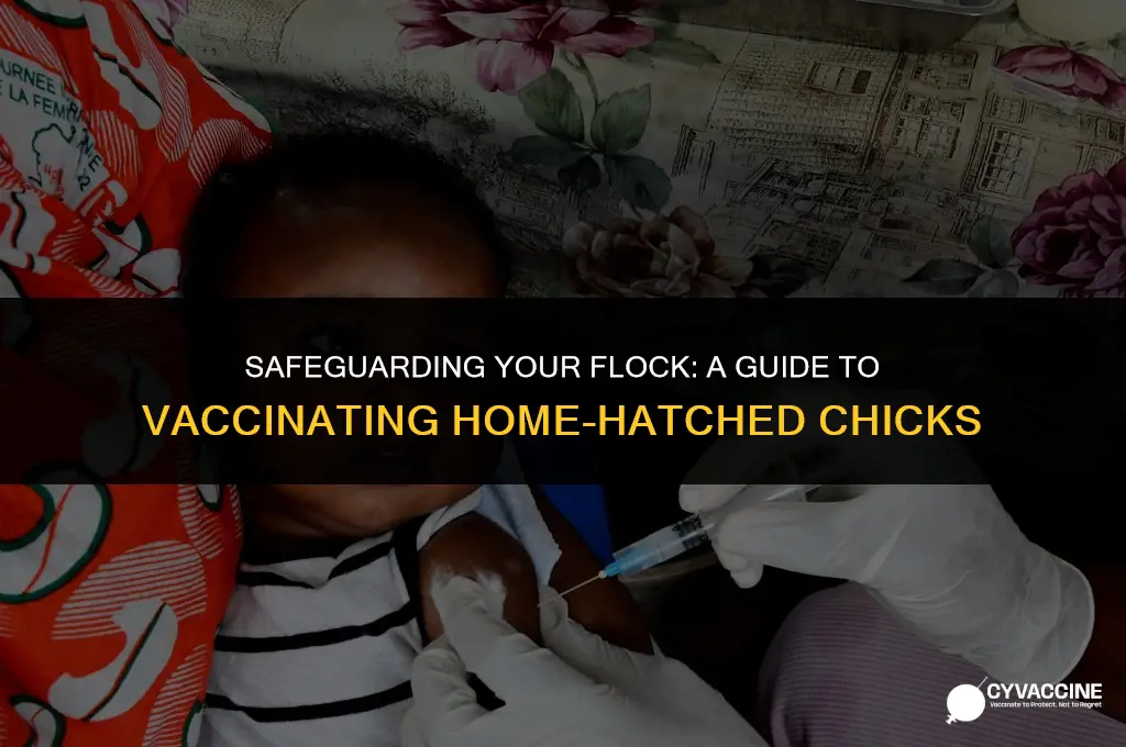 how to vaccinate home hatched chicks