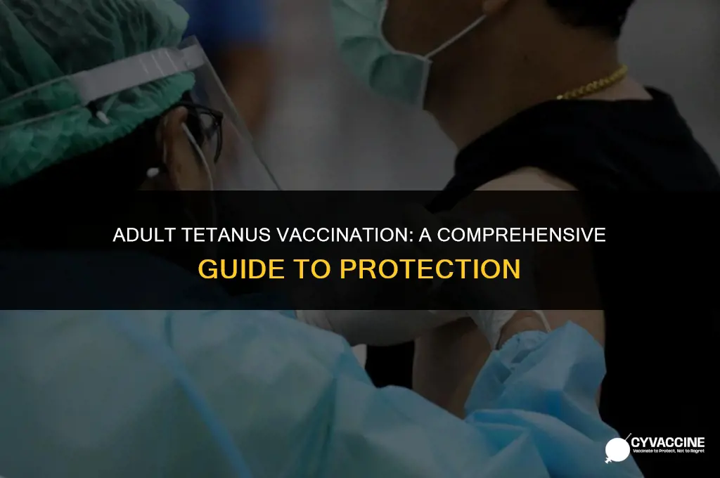 how to vaccinate tetanus in adult