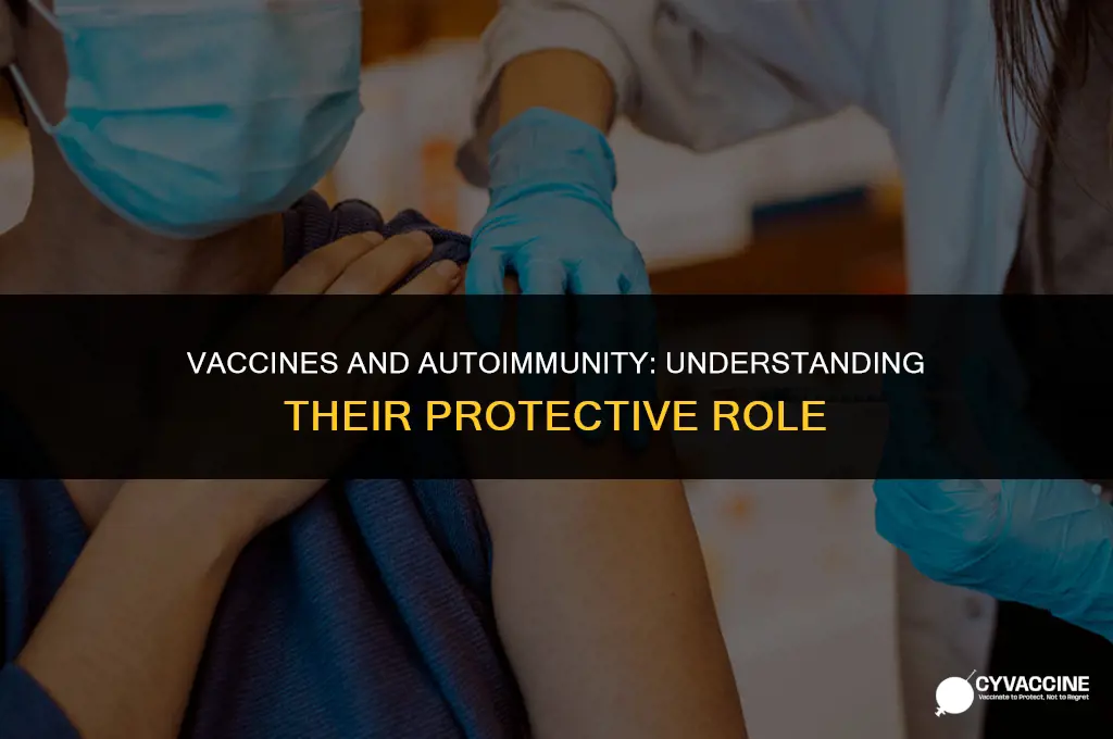 how to vaccines help against autoimmunity