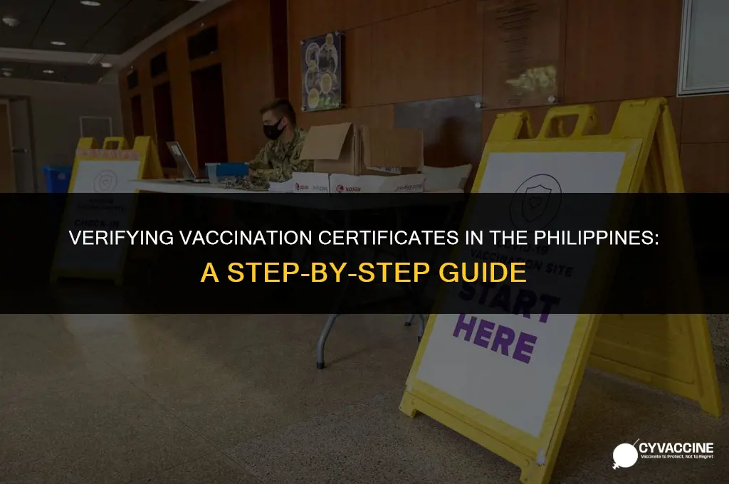 how to verify vaccination certificate philippines