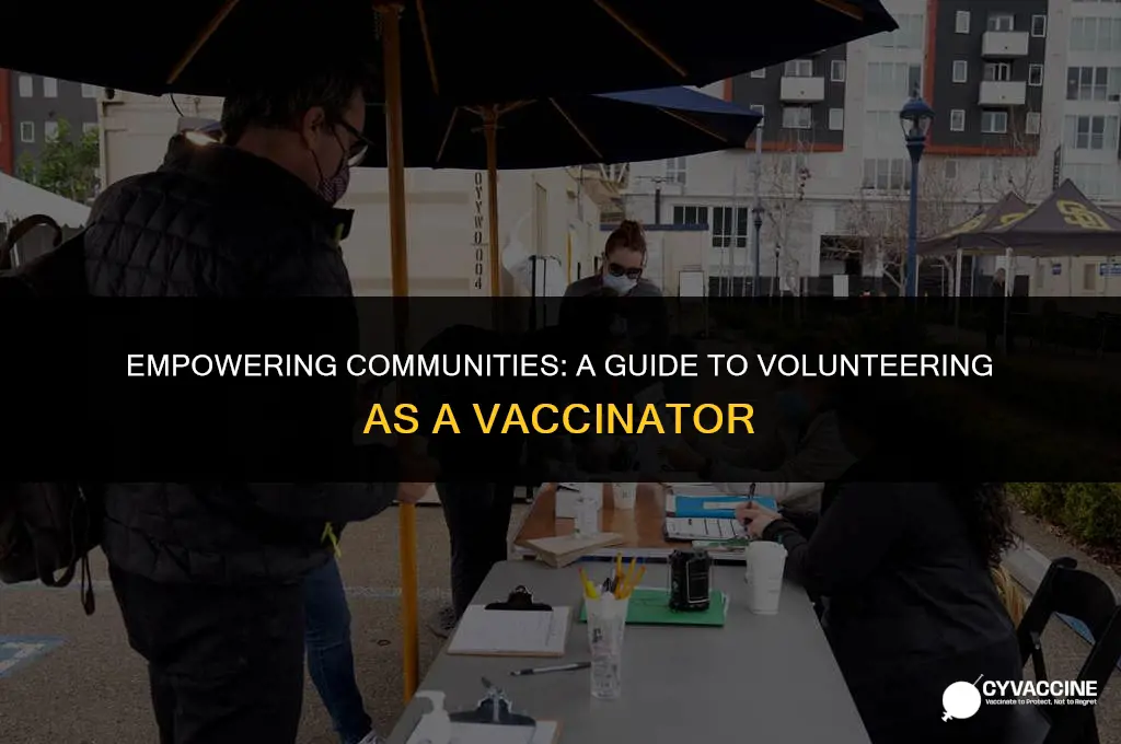 how to volunteer as a vaccinator