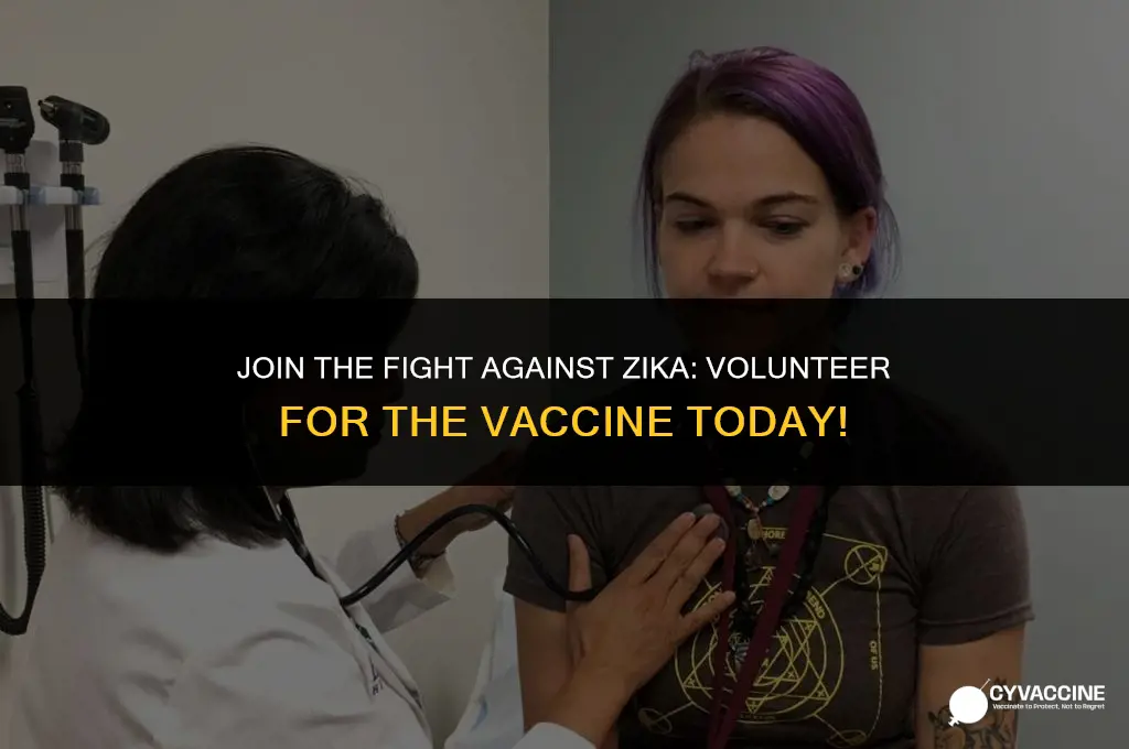 how to volunteer for zika vaccine