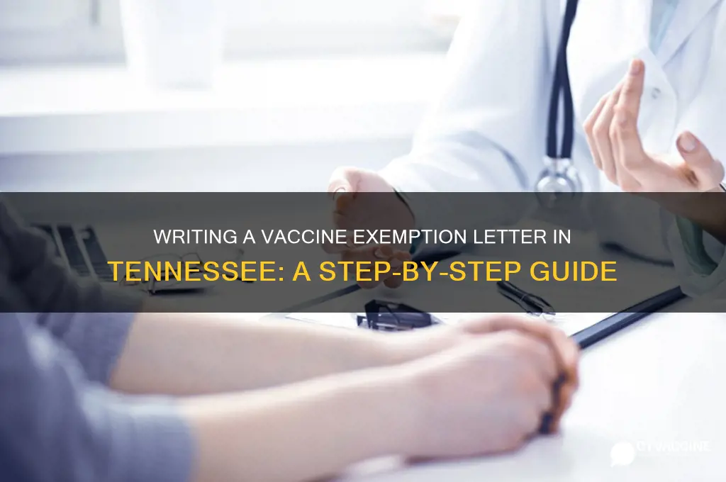 how to write a vaccine exemption letter tn