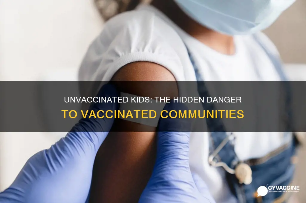 how unvaccinated children are a threat to vaccinated