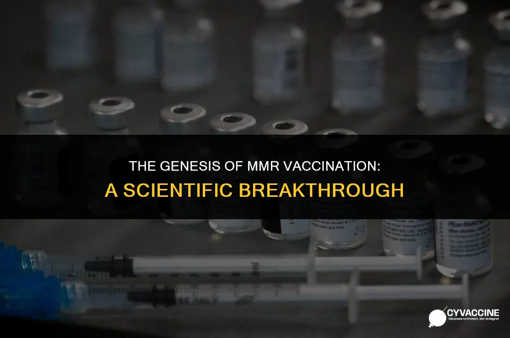 how vaccination of mmr was created