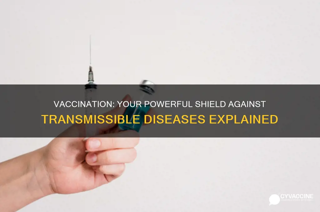 how vaccination provides a defence against transmissible diseases
