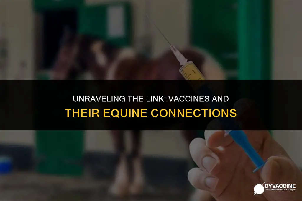 how vaccines are connected to horses