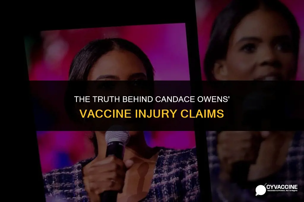 how was candace owens vaccine injured