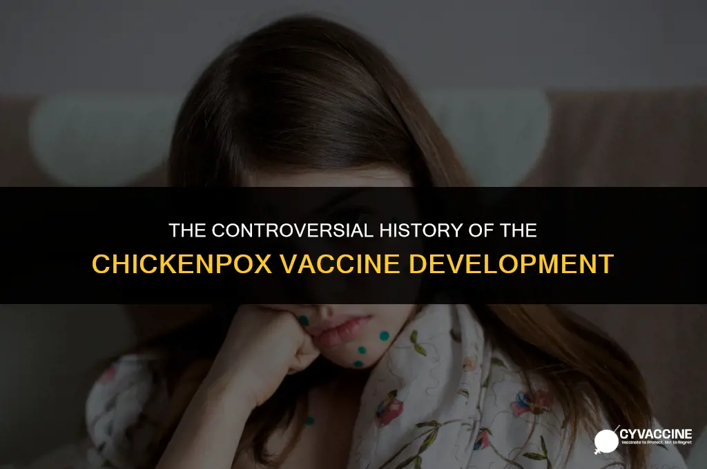 how was chickenpox vaccine developed aborted