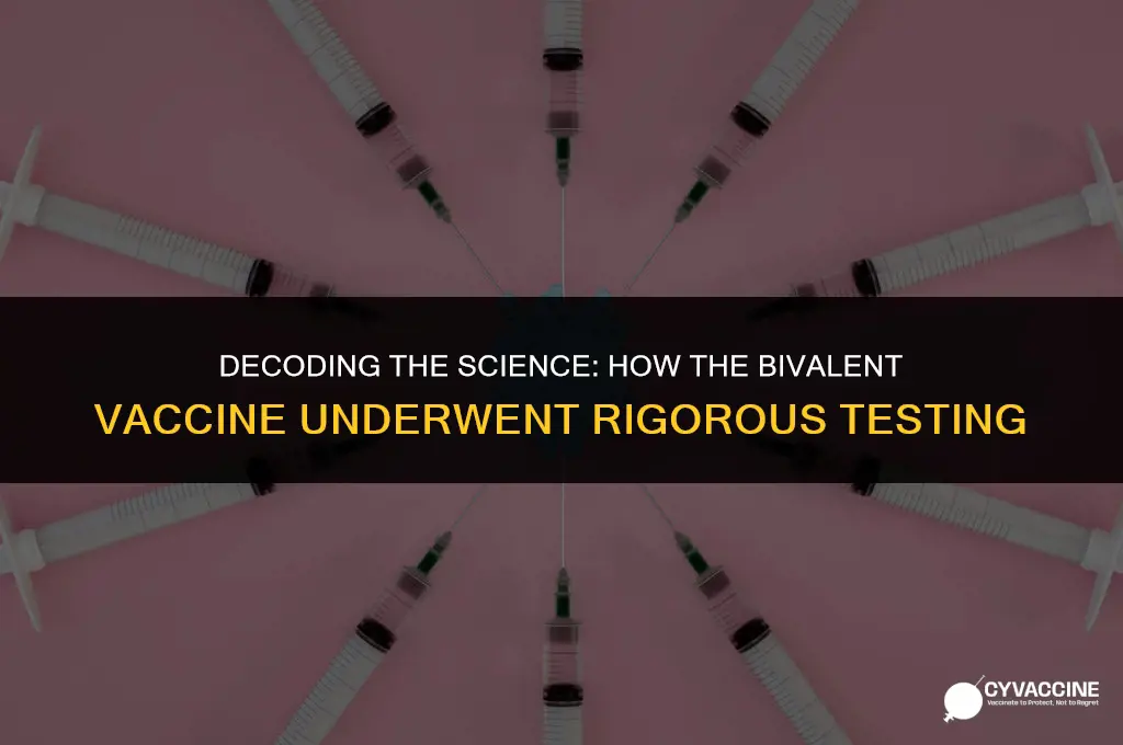 how was the bivalent vaccine tested