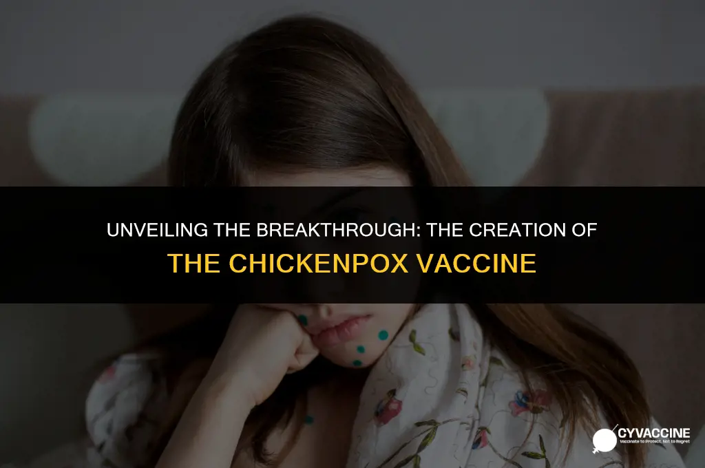 how was the chickenpox vaccine created