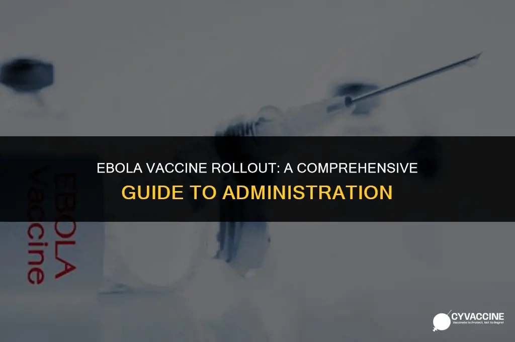 how was the ebola vaccine administered