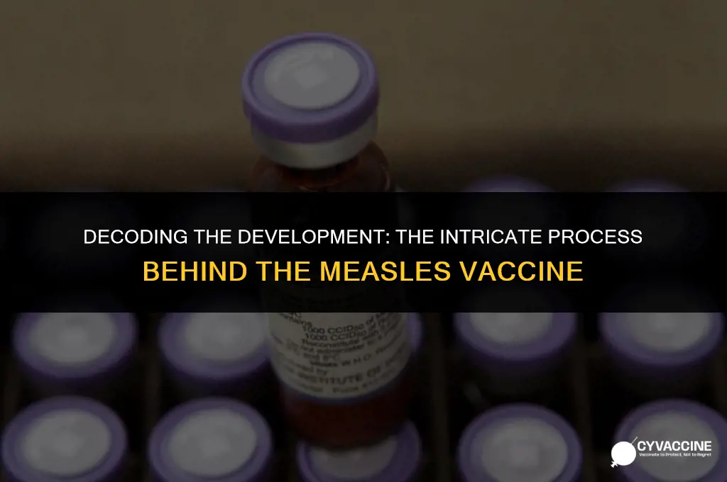 how was the meases vaccine made