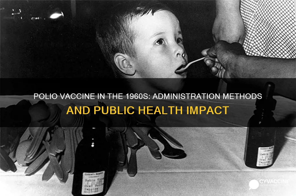 how was the polio vaccine administered in the 1960s