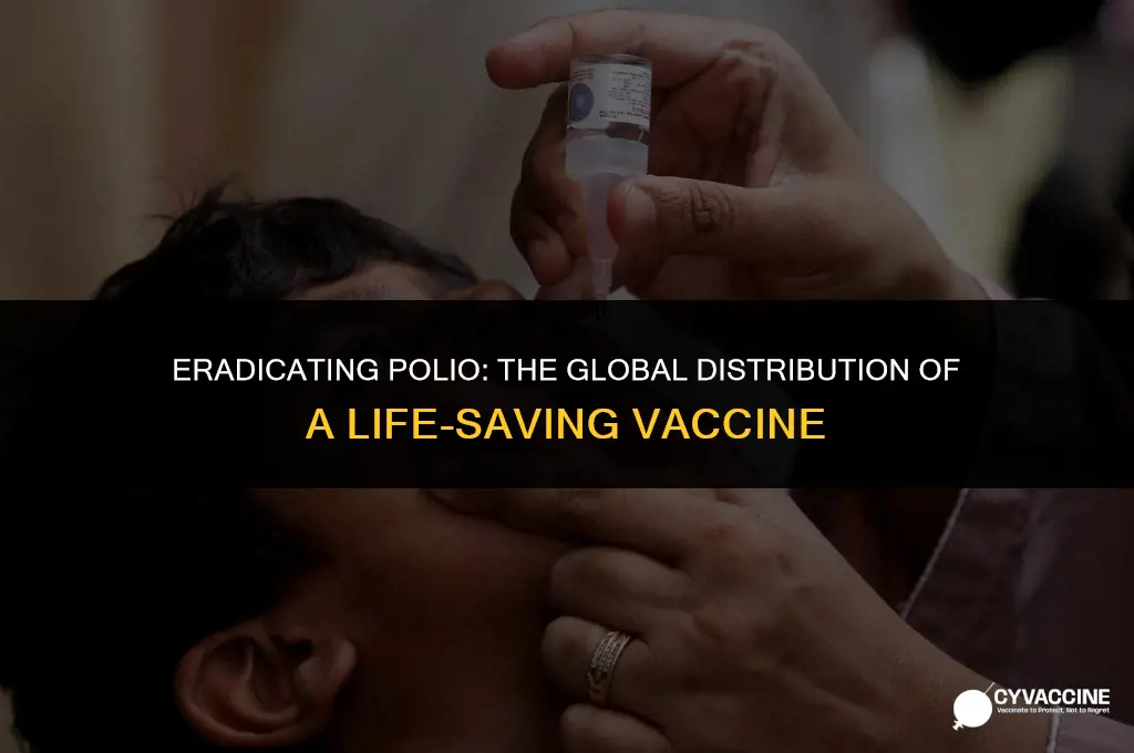 how was the polio vaccine distributed