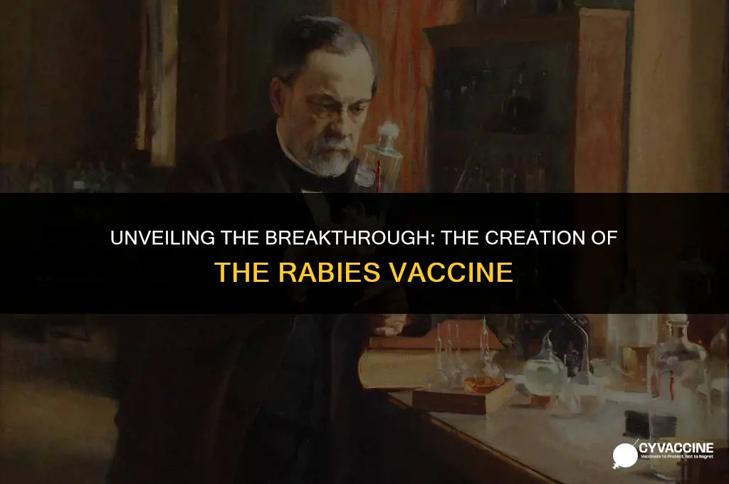 how was the rabies vaccine created