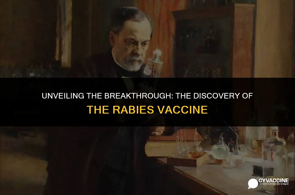 how was the rabies vaccine discovered