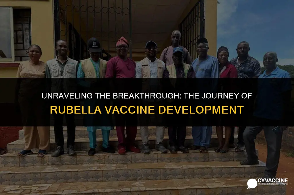 how was the rubella vaccine developed