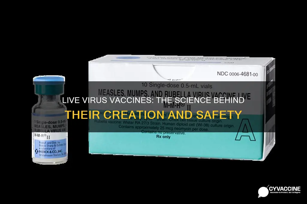 how were vaccines made with a live virus