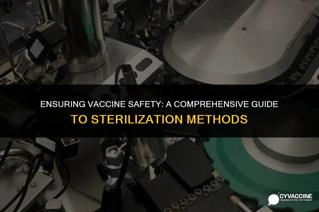 how would you sterilize a vaccine