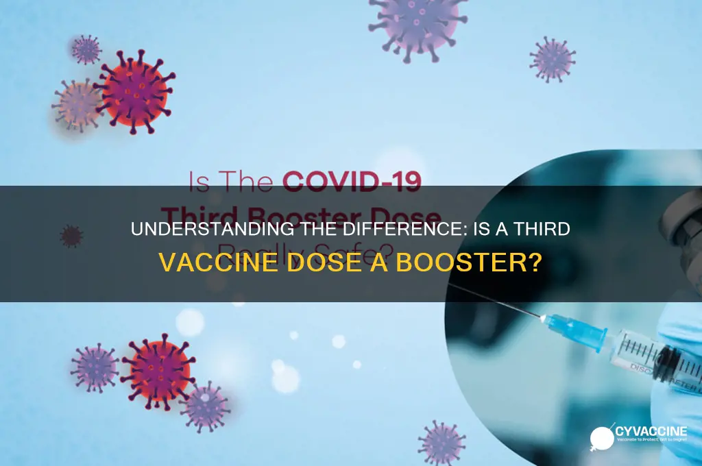 is a 3rd vaccine the same as a booster